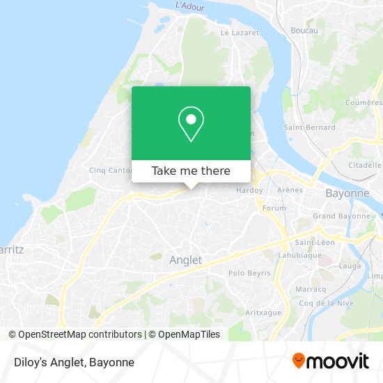 Diloy's Anglet map