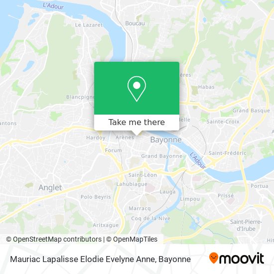 Mauriac Lapalisse Elodie Evelyne Anne map