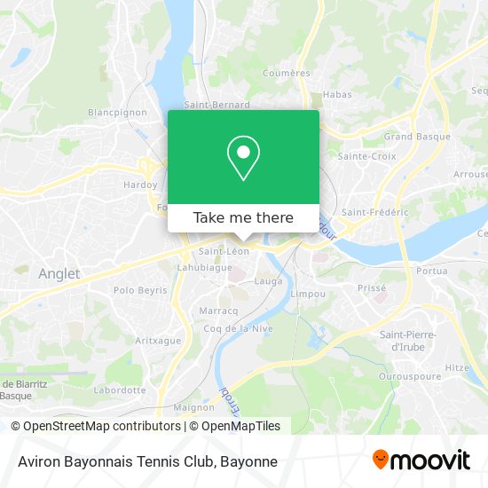 Mapa Aviron Bayonnais Tennis Club