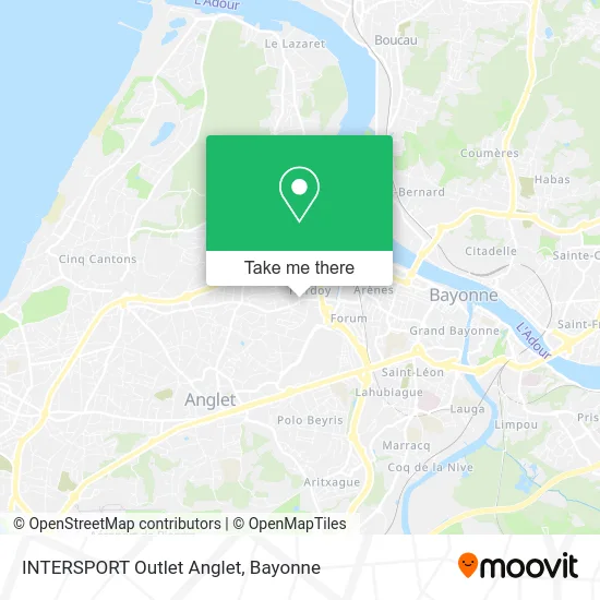 INTERSPORT Outlet Anglet map