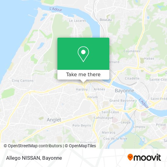 Allego NISSAN map