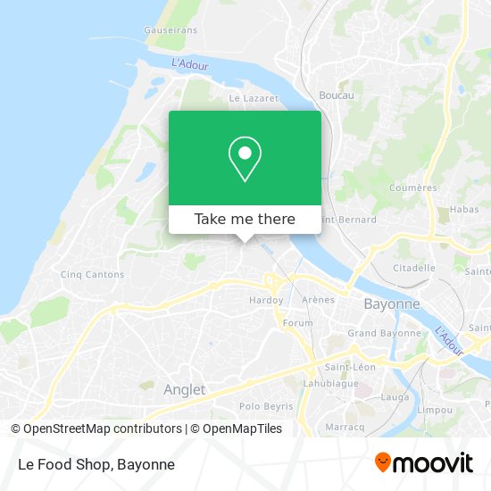 Mapa Le Food Shop