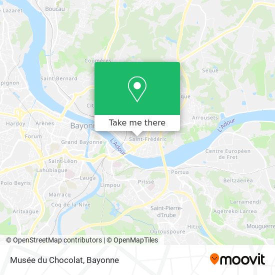 Mapa Musée du Chocolat