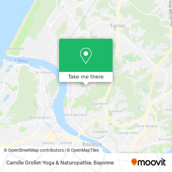 Camille Grollet-Yoga & Naturopathie map