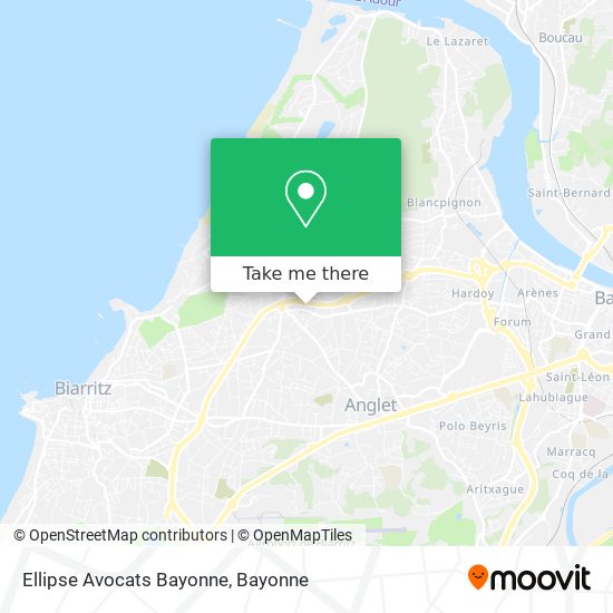Ellipse Avocats Bayonne map