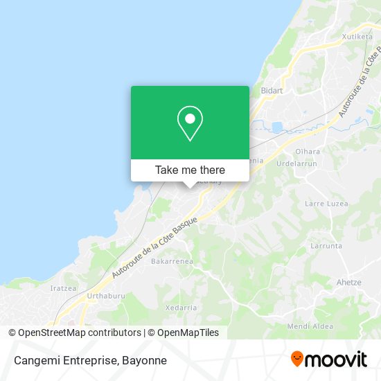 Cangemi Entreprise map