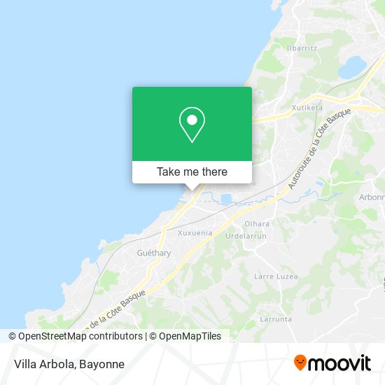 Villa Arbola map