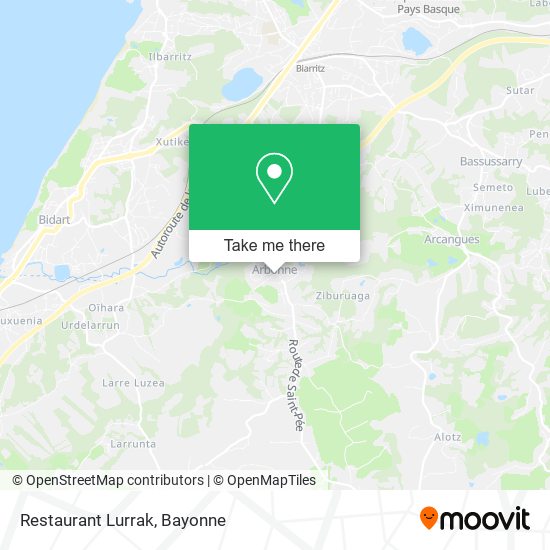 Restaurant Lurrak map