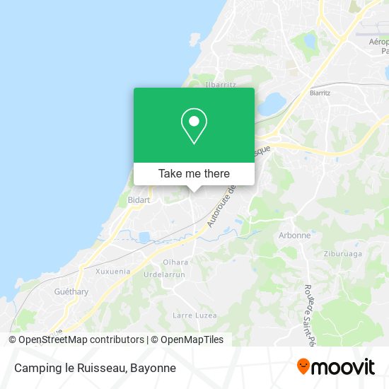 Camping le Ruisseau map