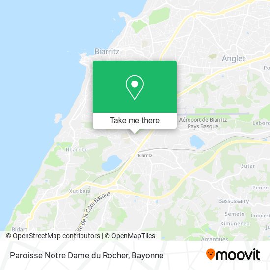 Paroisse Notre Dame du Rocher map