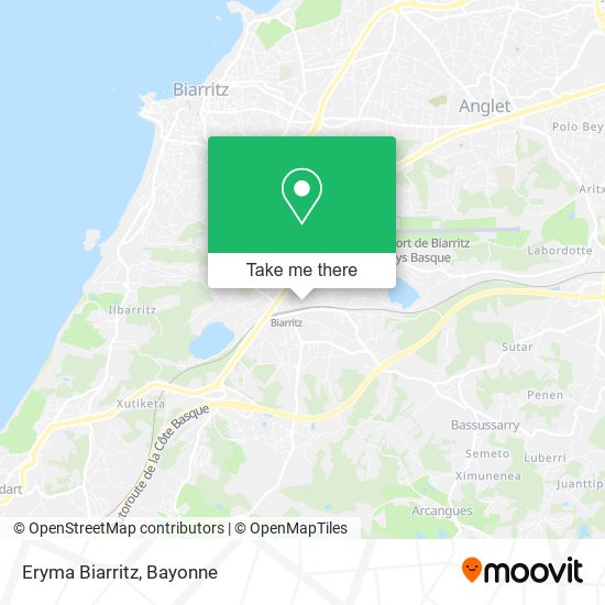 Eryma Biarritz map