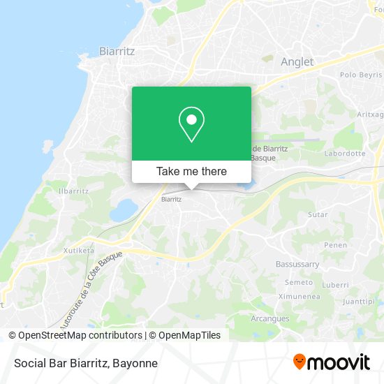 Mapa Social Bar Biarritz