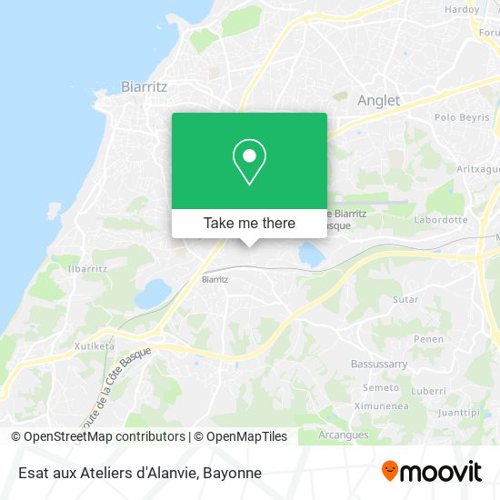 Esat aux Ateliers d'Alanvie map