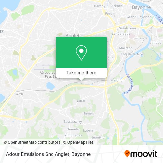 Adour Emulsions Snc Anglet map