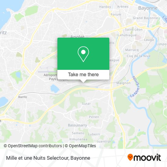 Mapa Mille et une Nuits Selectour