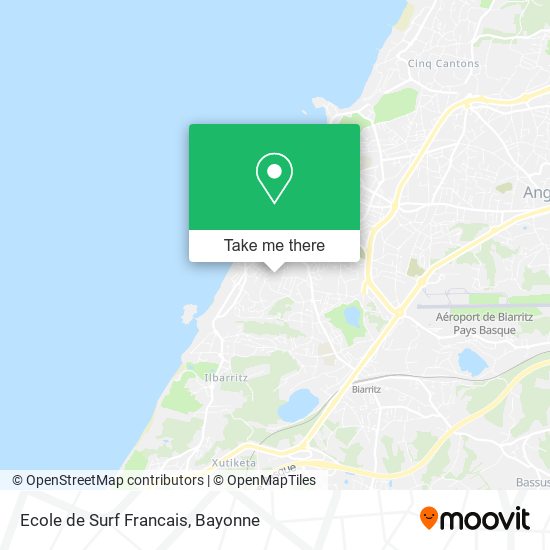 Ecole de Surf Francais map