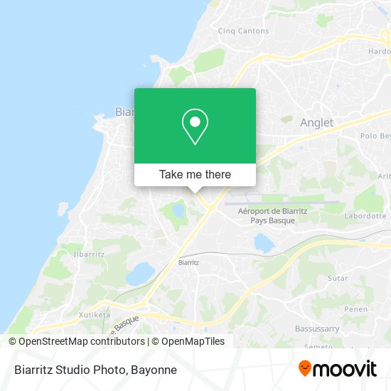 Biarritz Studio Photo map