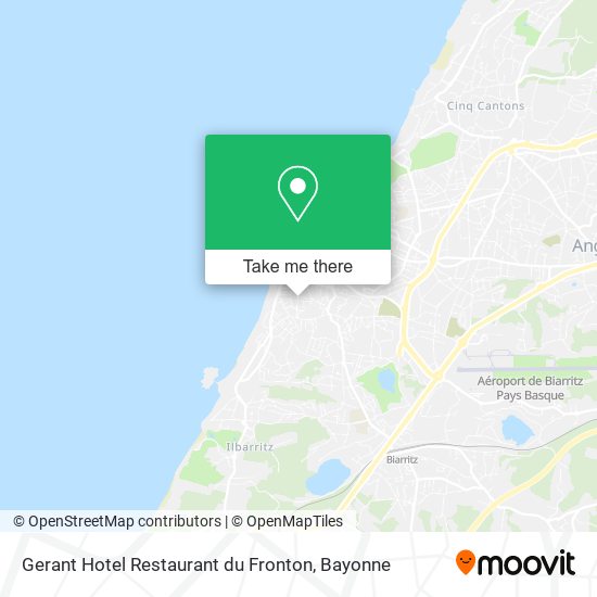 Mapa Gerant Hotel Restaurant du Fronton