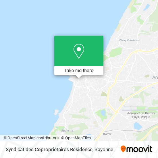 Syndicat des Coproprietaires Residence map