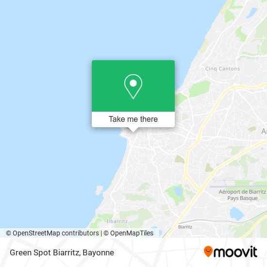 Mapa Green Spot Biarritz