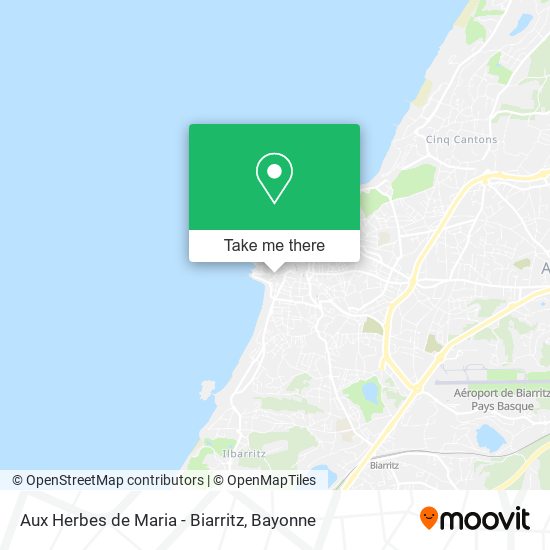 Aux Herbes de Maria - Biarritz map