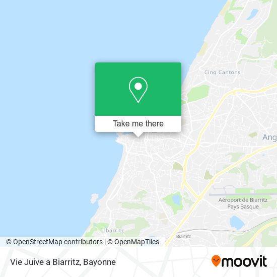 Vie Juive a Biarritz map