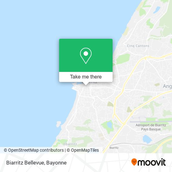 Biarritz Bellevue map
