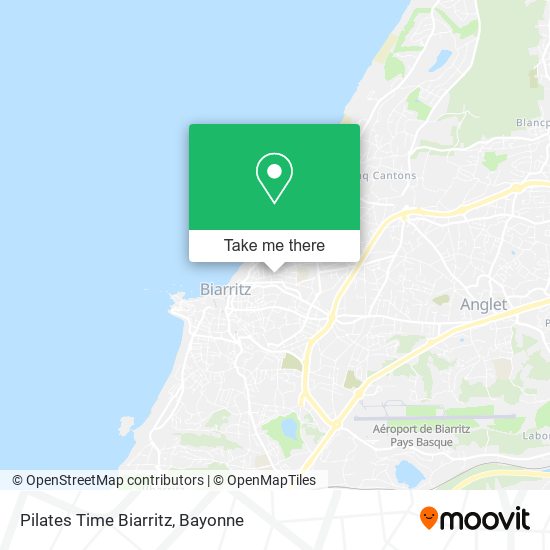 Mapa Pilates Time Biarritz