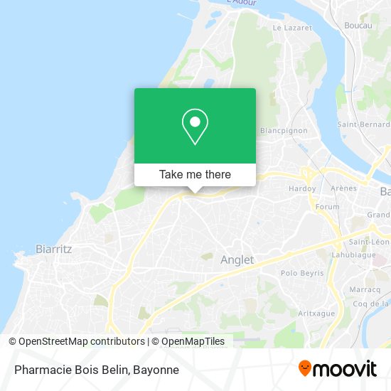 Pharmacie Bois Belin map