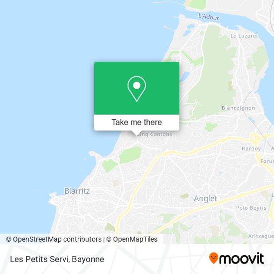 Les Petits Servi map