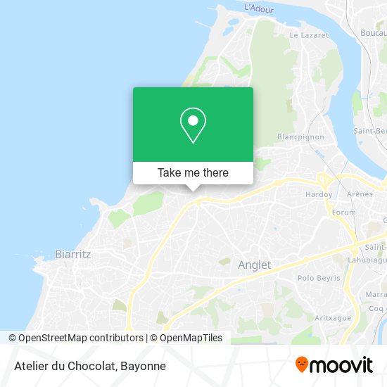 Atelier du Chocolat map