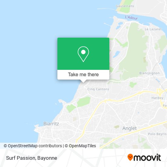 Surf Passion map