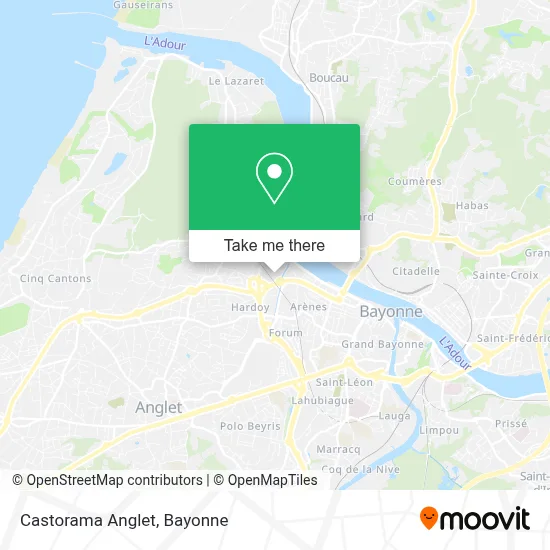 Castorama Anglet map