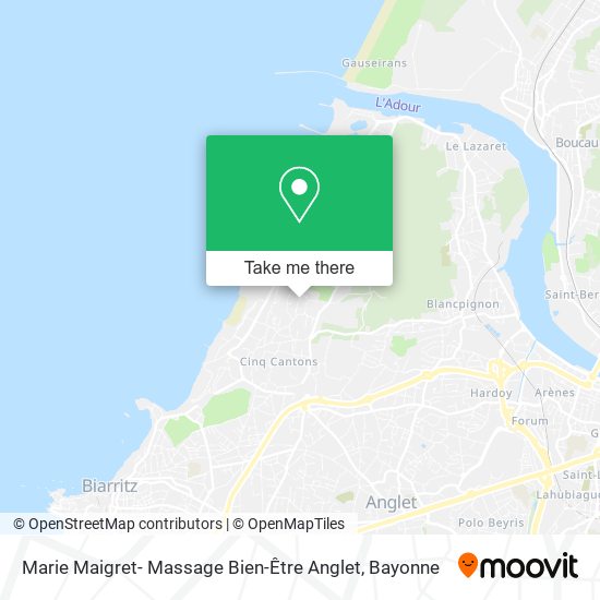 Marie Maigret- Massage Bien-Être Anglet map