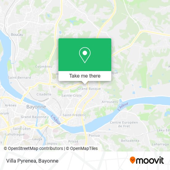 Villa Pyrenea map