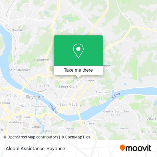 Alcool Assistance map