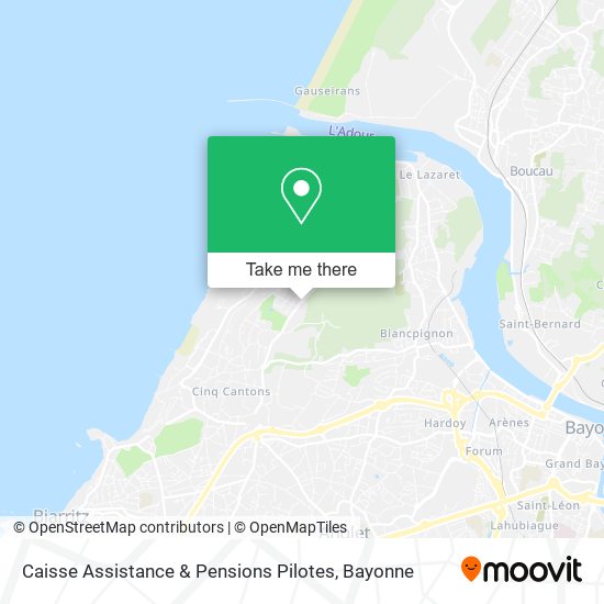 Caisse Assistance & Pensions Pilotes map