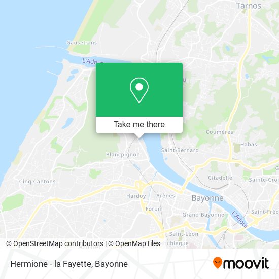 Hermione - la Fayette map