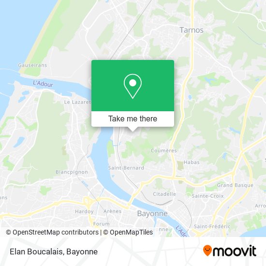 Mapa Elan Boucalais