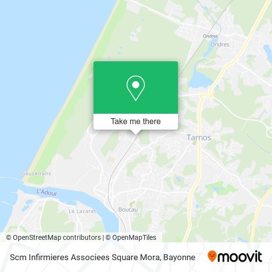 Scm Infirmieres Associees Square Mora map