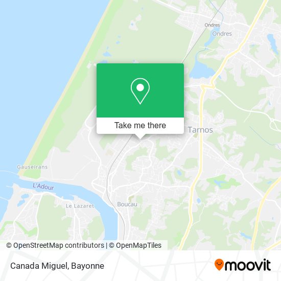 Canada Miguel map