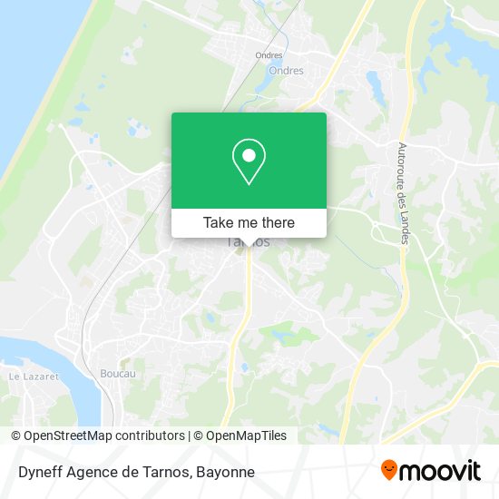 Dyneff Agence de Tarnos map