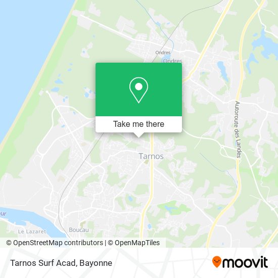 Tarnos Surf Acad map