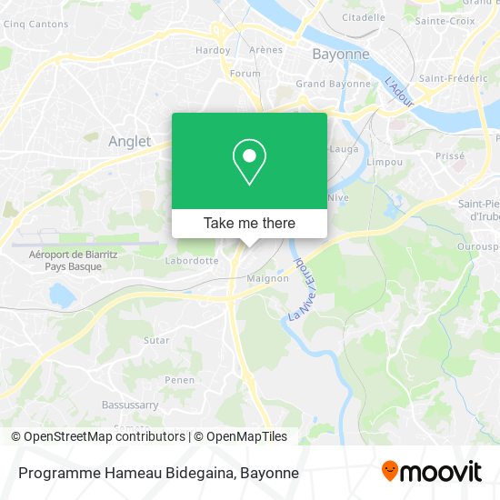 Programme Hameau Bidegaina map