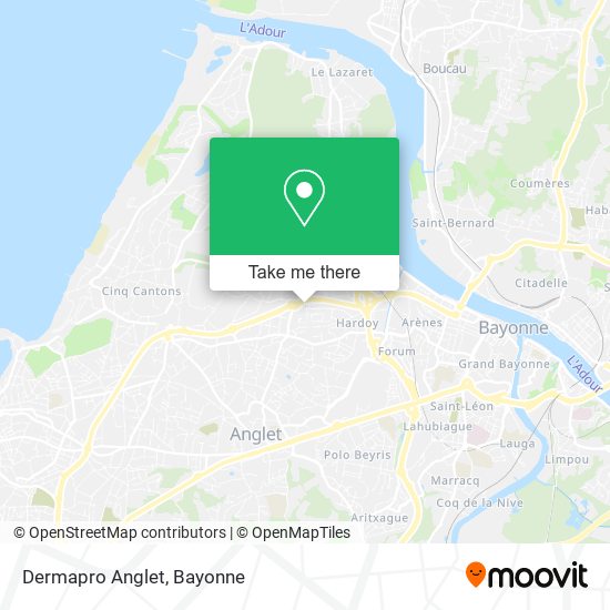 Dermapro Anglet map