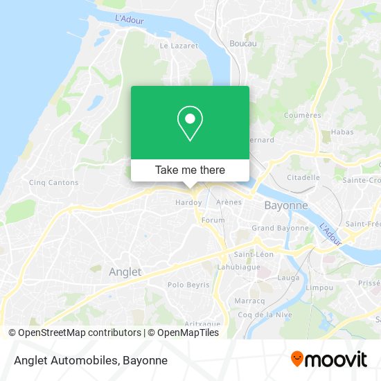 Mapa Anglet Automobiles