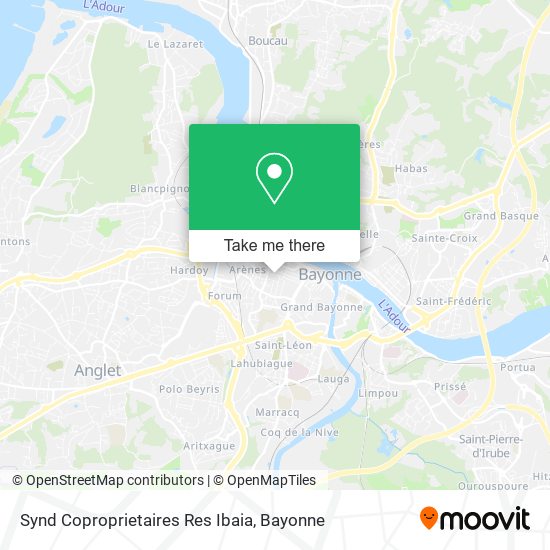 Synd Coproprietaires Res Ibaia map