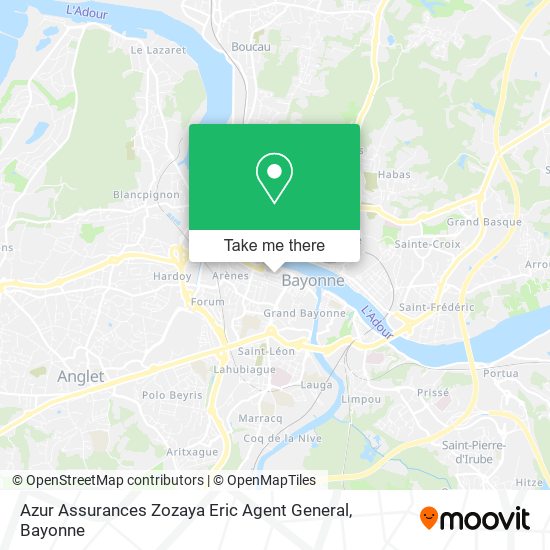 Azur Assurances Zozaya Eric Agent General map