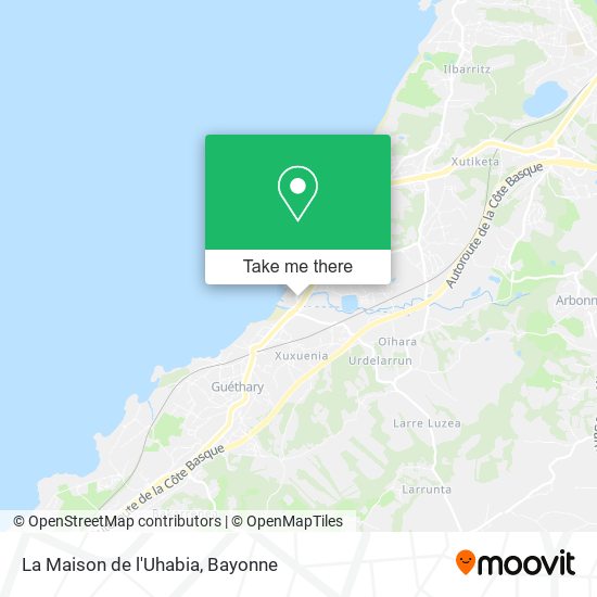 Mapa La Maison de l'Uhabia