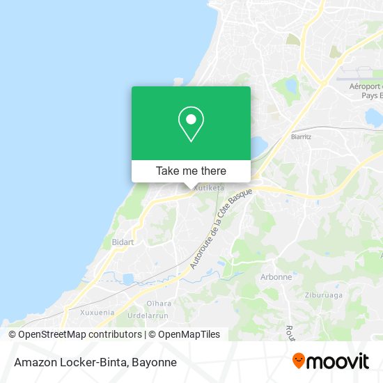 Amazon Locker-Binta map